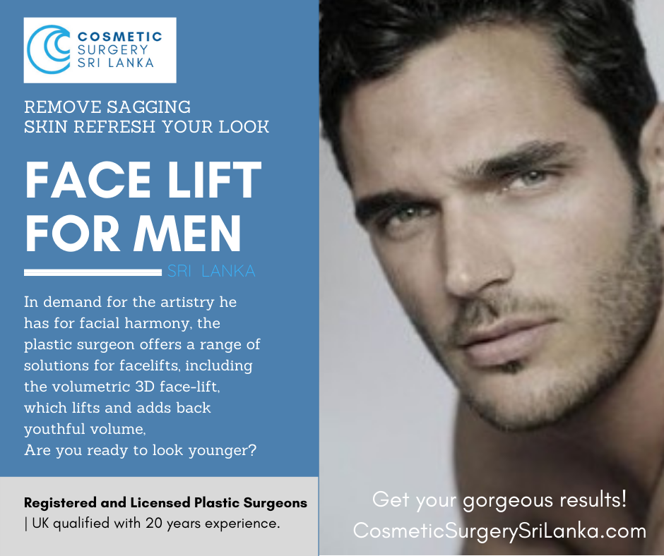 Facelift BRO-TOX for MEN smooth lines instantly SRI LANKA PLASTIC SURGEONS 20 years experience